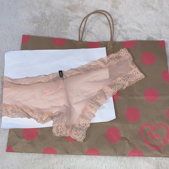 Large Victoria’s Secret PINK Cheekster lace panty - Picture 2 of 4